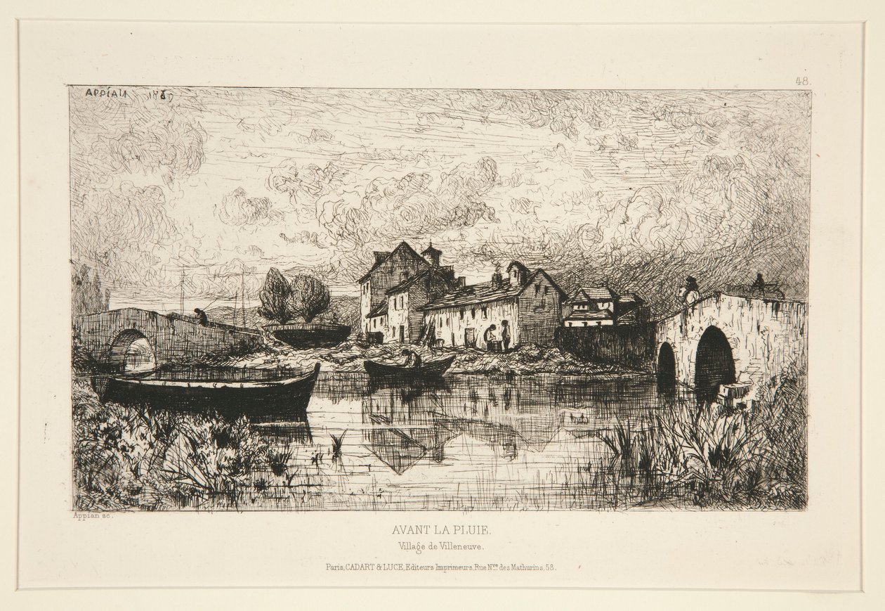 yağmurdan önce by Adolphe Appian