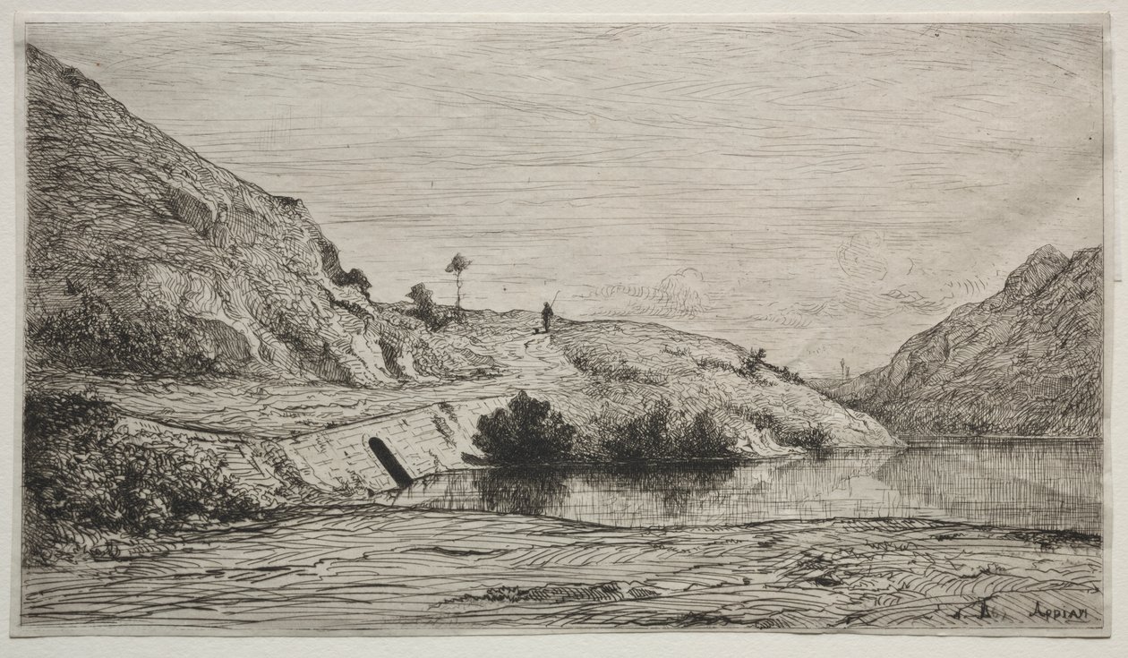 Rhone kıyıları by Adolphe Appian