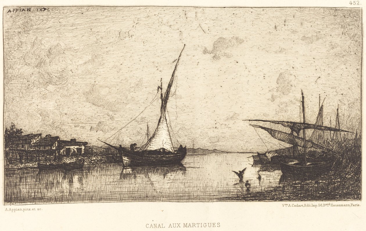 Martigues Kanalı by Adolphe Appian