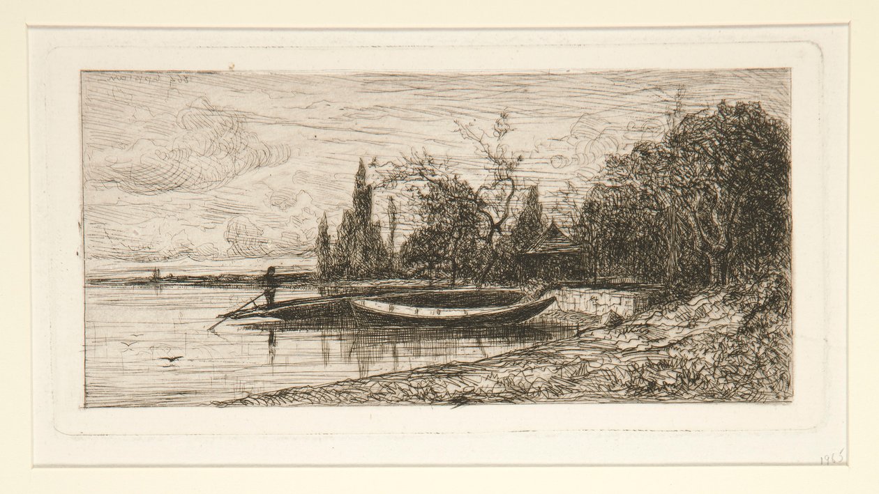 göl kenarı by Adolphe Appian