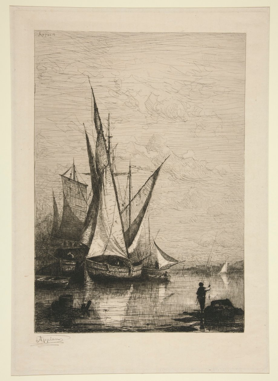 Cenova limanı by Adolphe Appian