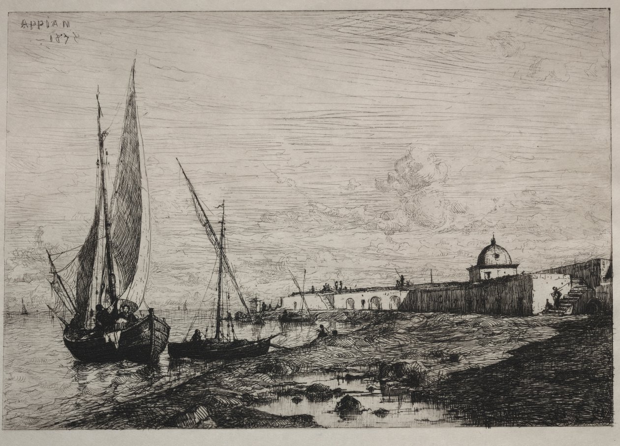 San Remo'daki Liman by Adolphe Appian