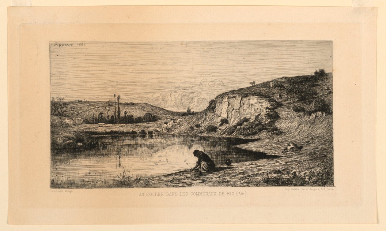 Rix (Ain) Komünlerinde Bir Kaya by Adolphe Appian