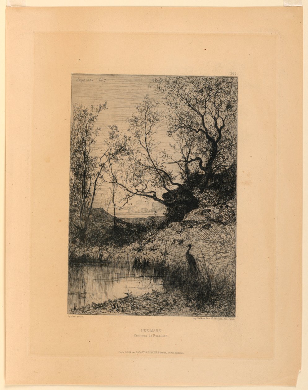 Bir Gölet (Rossilon'un Çevresi) by Adolphe Appian