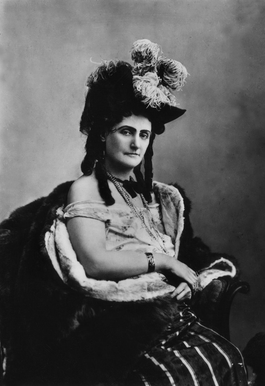 İtalyan Virginia Oldoini (1837-1899), Castiglione kontesi, Fransız imparatoru III. Napolyon'un casusuydu, Adolphe Braun'un fotoğrafı (1812-1877) by Adolphe Braun