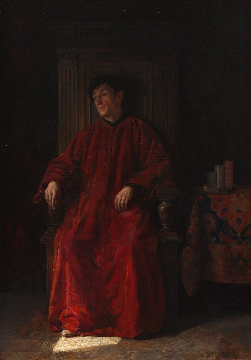Kırmızı Cüppeli Yargıç, 1890 dolayları (panelde yağlıboya) by Adolphe Charles Edouard Steinheil