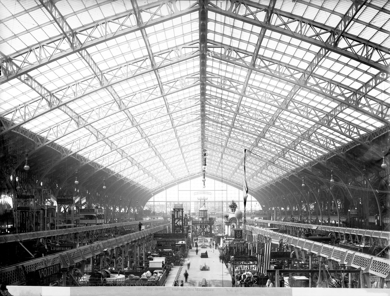 Makine Salonu, Evrensel Sergi, Paris, 1889 by Adolphe Giraudon