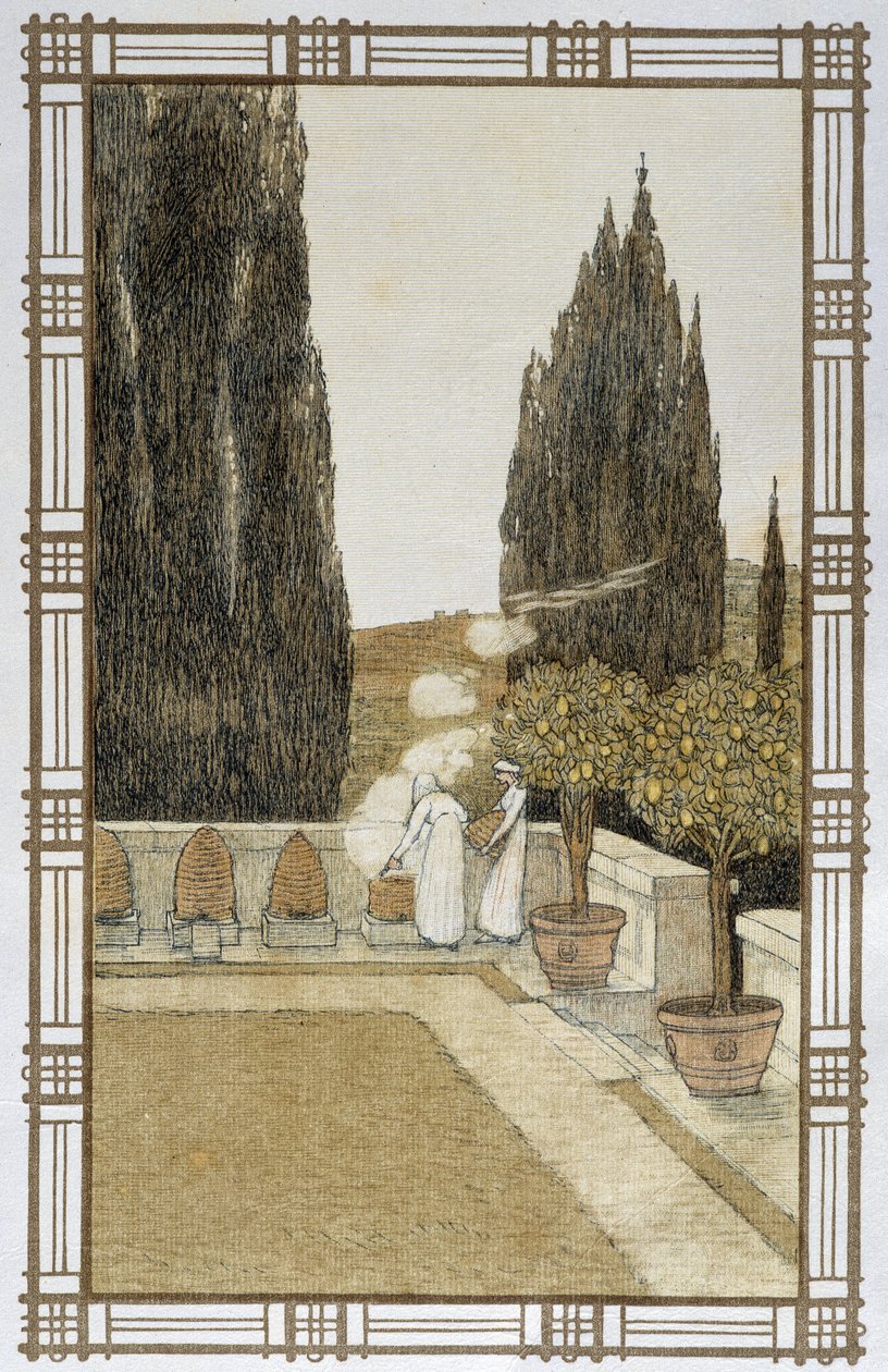 The Life of Bees: The Smoke of Hives - Çizim A. Giraudon by Adolphe Giraudon