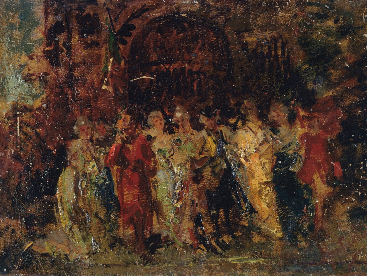Düğün alayı by Adolphe Joseph Thomas Monticelli