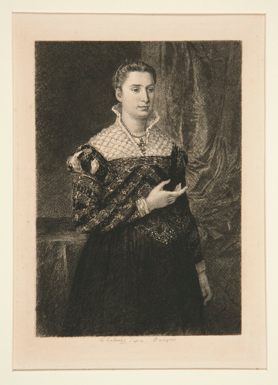 Bir Bayan Portresi by Adolphe Lalauze