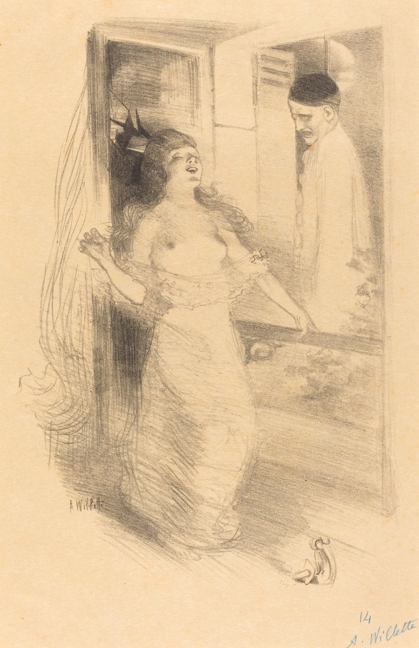 Asılı Palyaço (Pierrôt pendu) by Adolphe Leon Willette