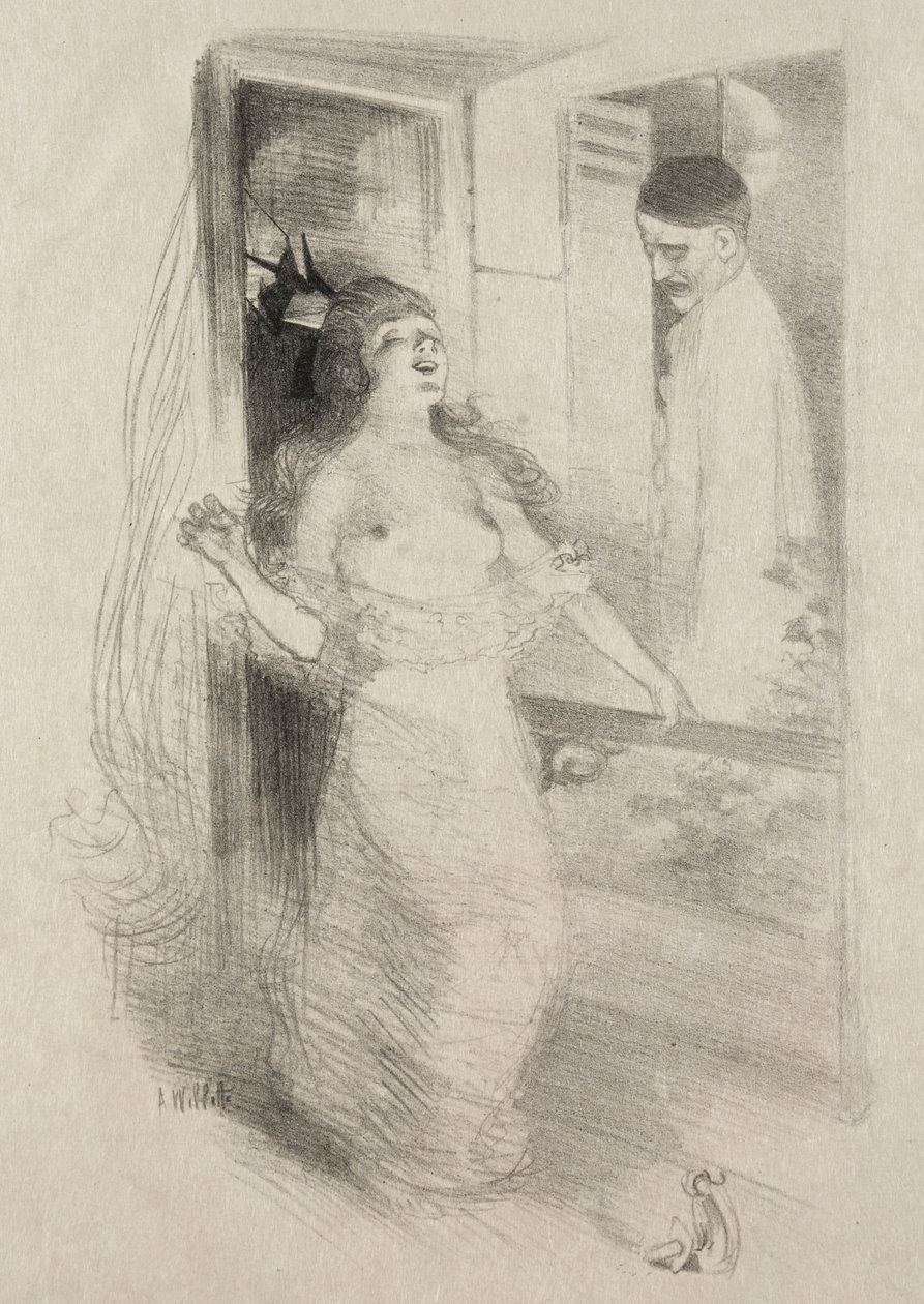pierrot by Adolphe Léon Willett