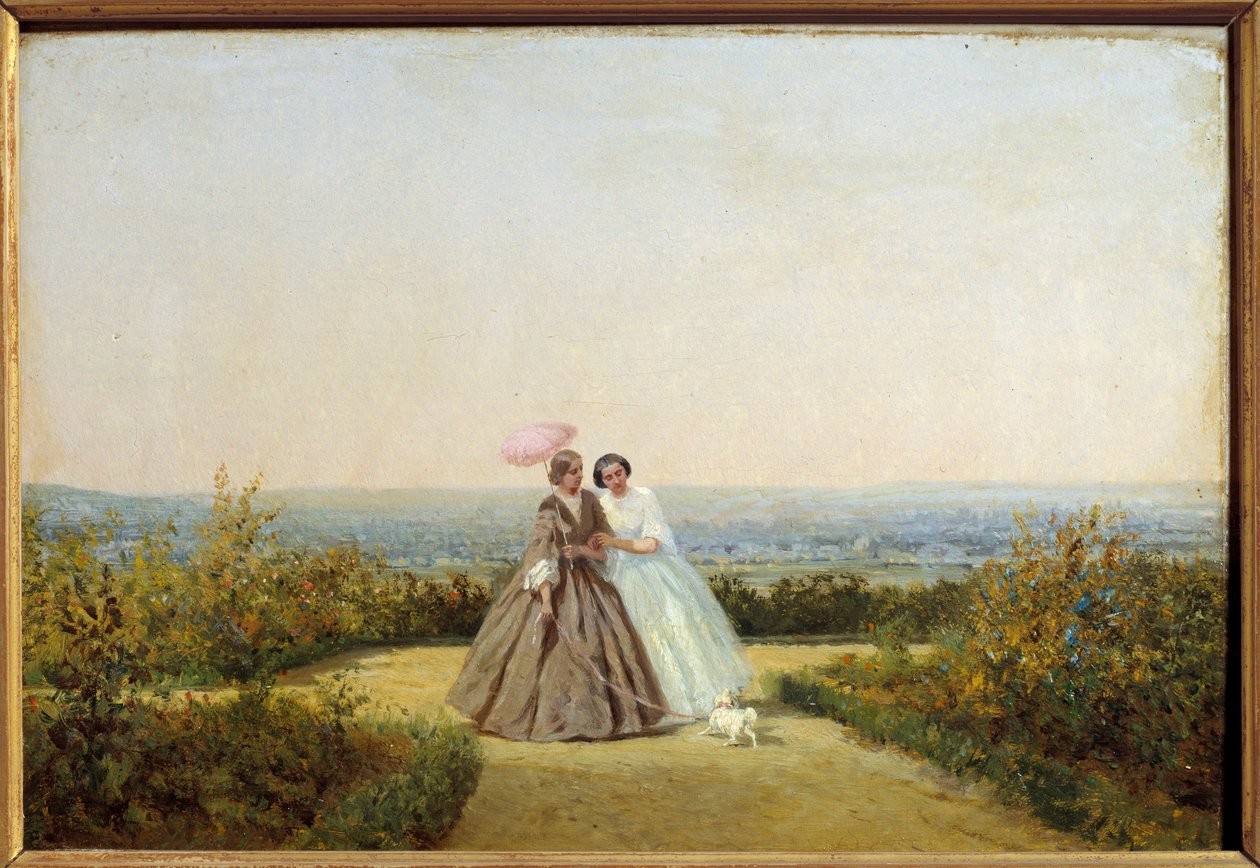 Bahçedeki kadınlar. Adolphe Potemont