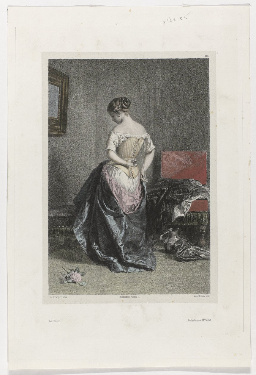 Le Corset (nesne üzerindeki başlık) by Adolphe Mouilleron