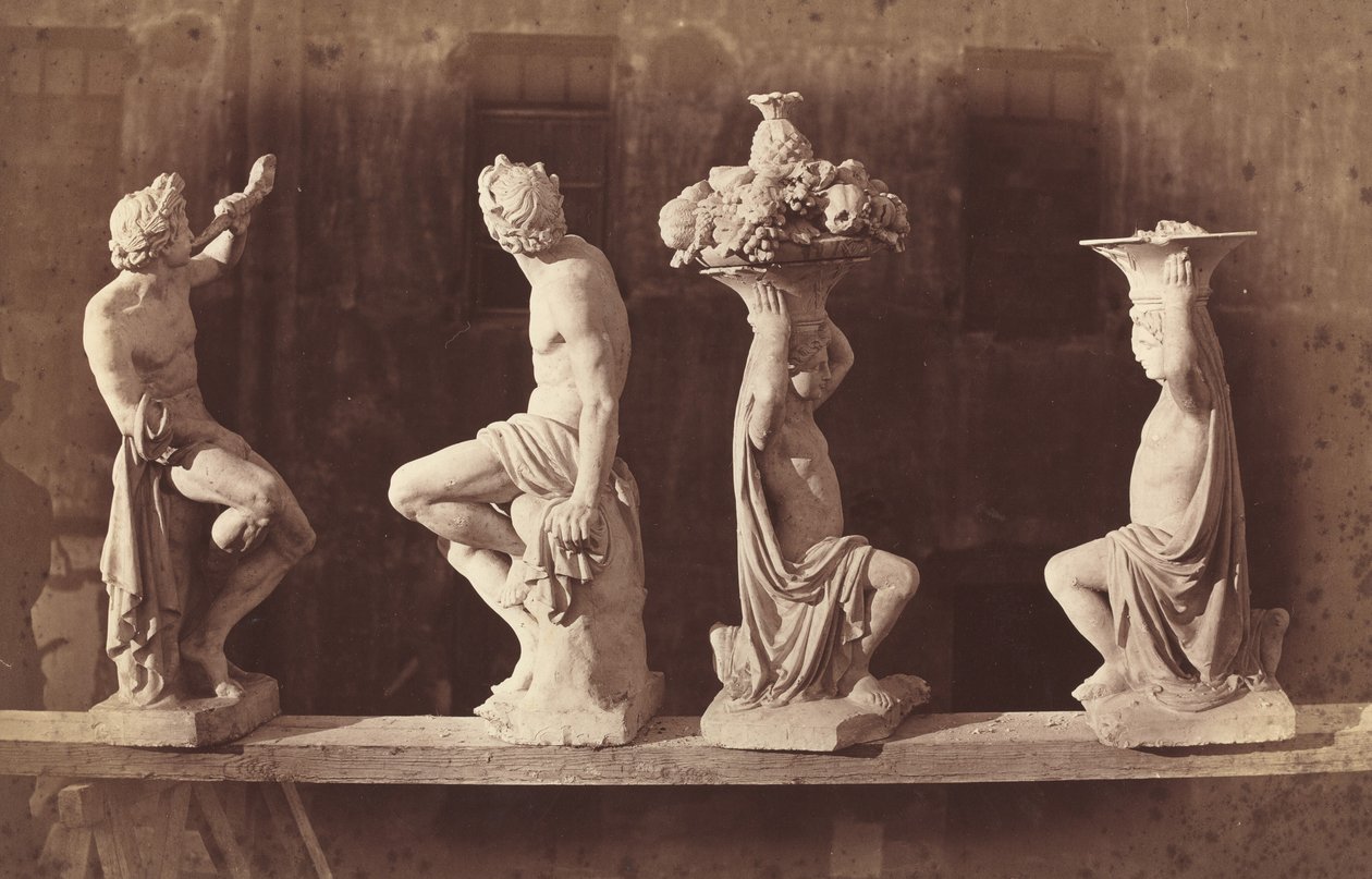 Dört Heykel, c. 1868. by Adolphe Terris