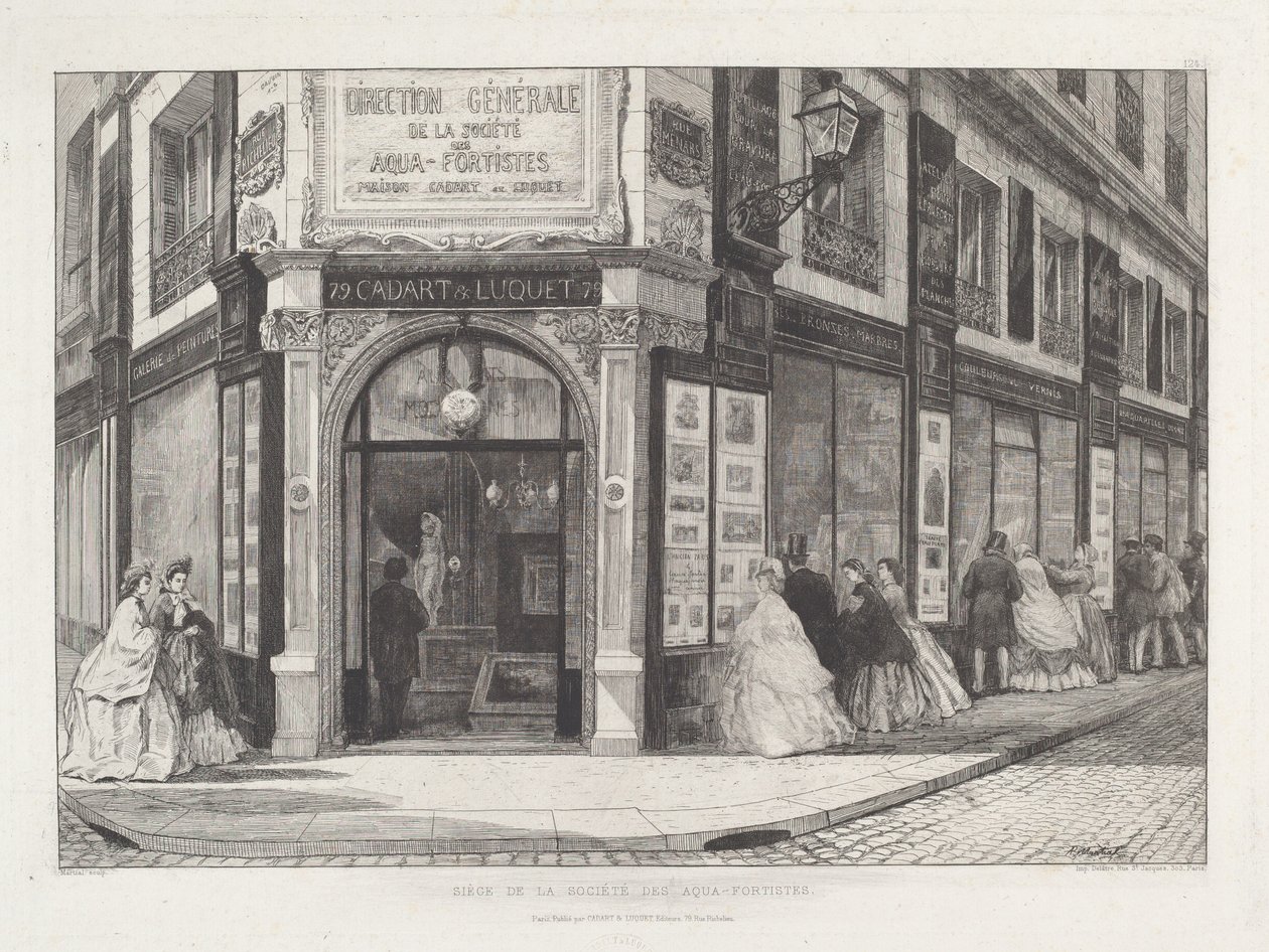 Aquafortists Derneği Genel Merkezi by Adolphe Théodore Jules Martial Potémont