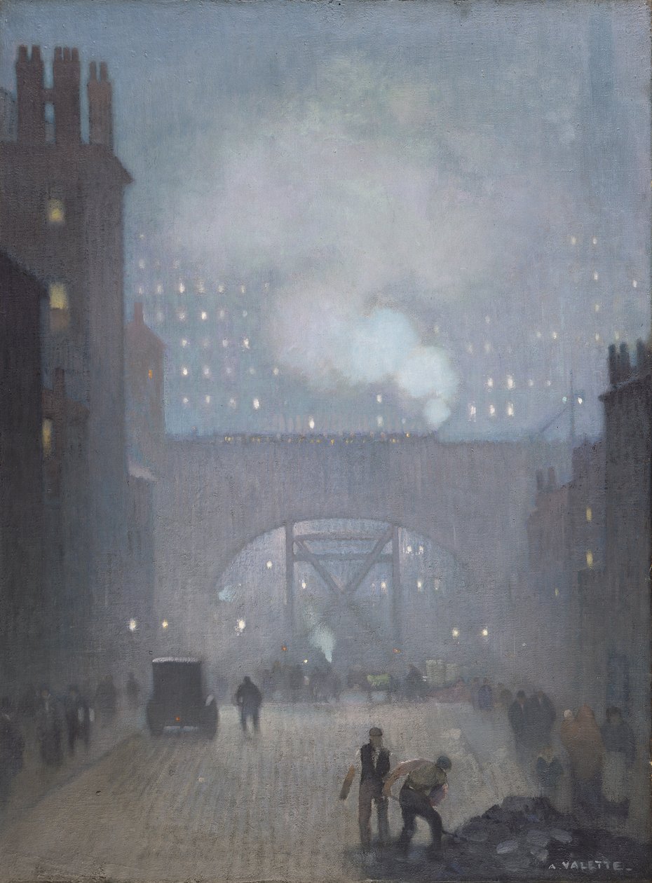 Charles Caddesi, Manchester'a giden York Caddesi by Adolphe Valette