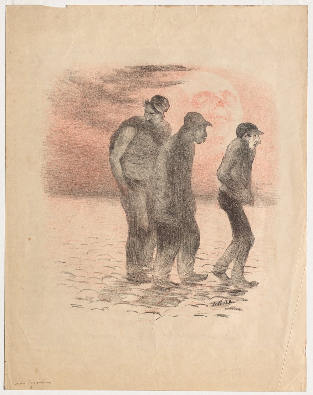 Paris Sahneleri ve Katiller. by Adolphe Leon Willette