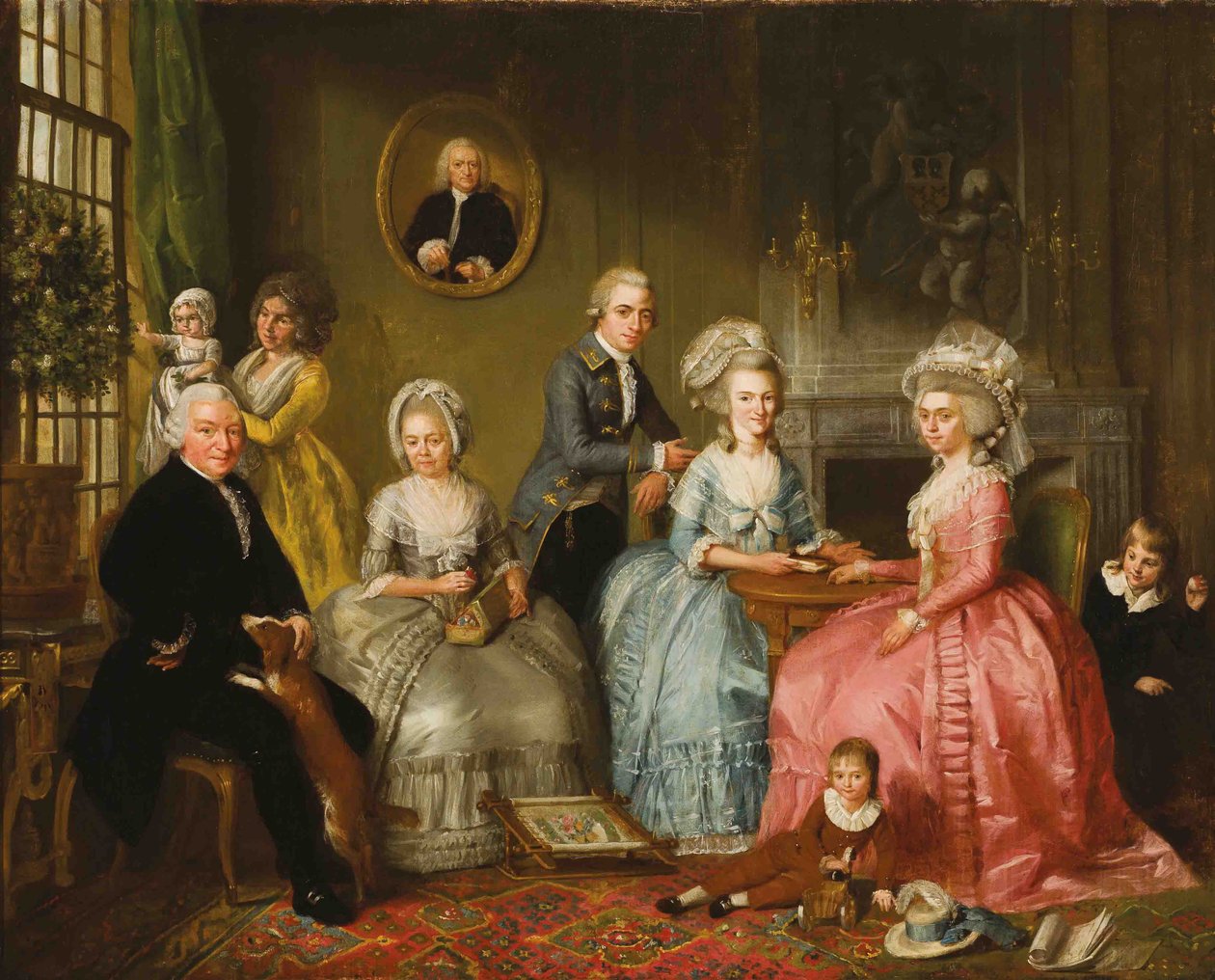 Jan van Loon ailesinin portresi by Adriaan de Lelie