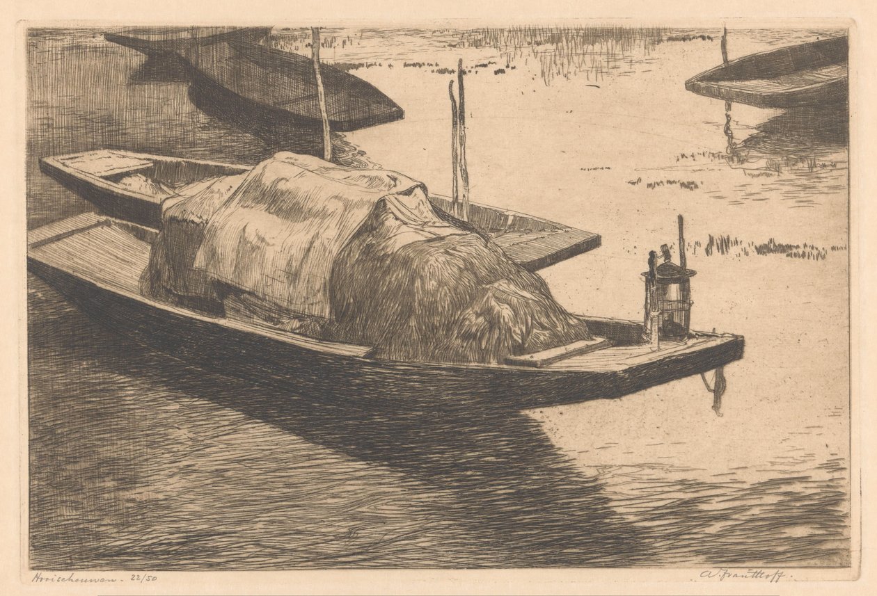 Hooischouwen (nesne üzerindeki orijinal başlık) by Adriaan J. van 