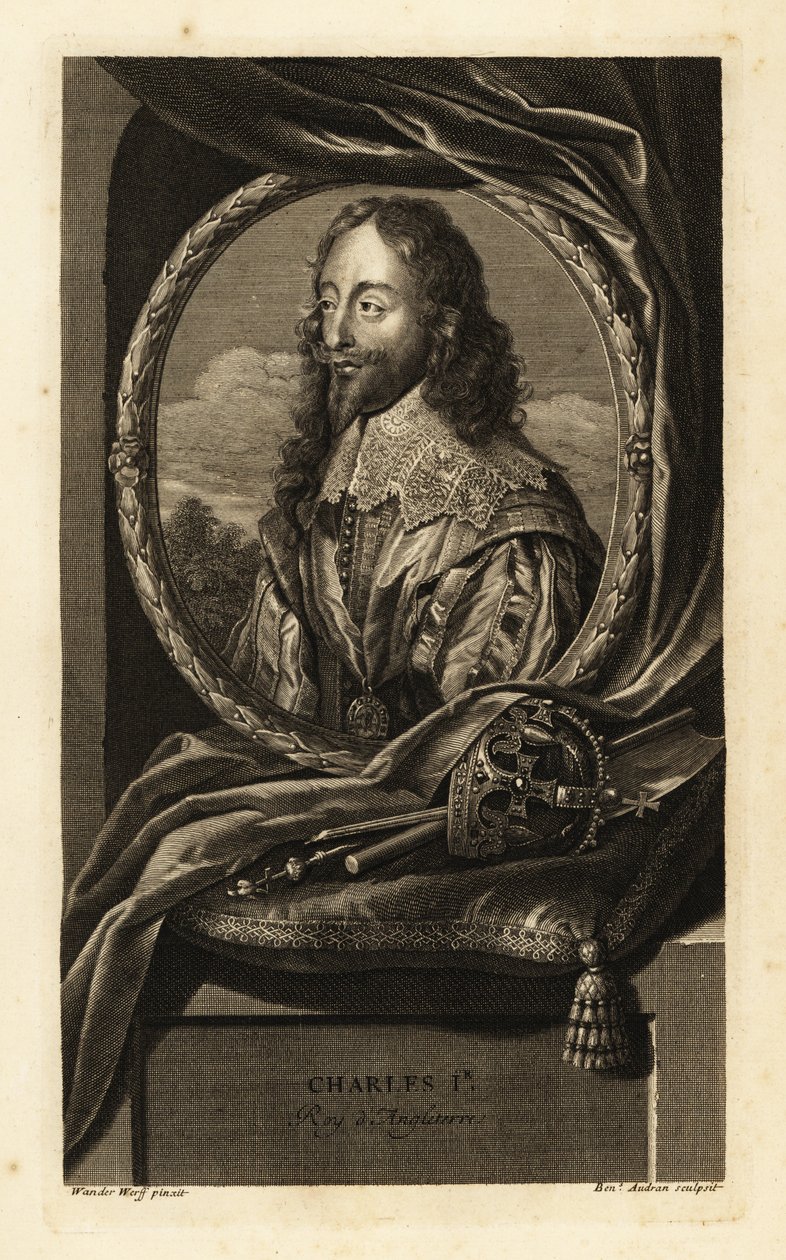 Portre İngiltere Kralı I. Charles by Adriaan van der (after) Werff
