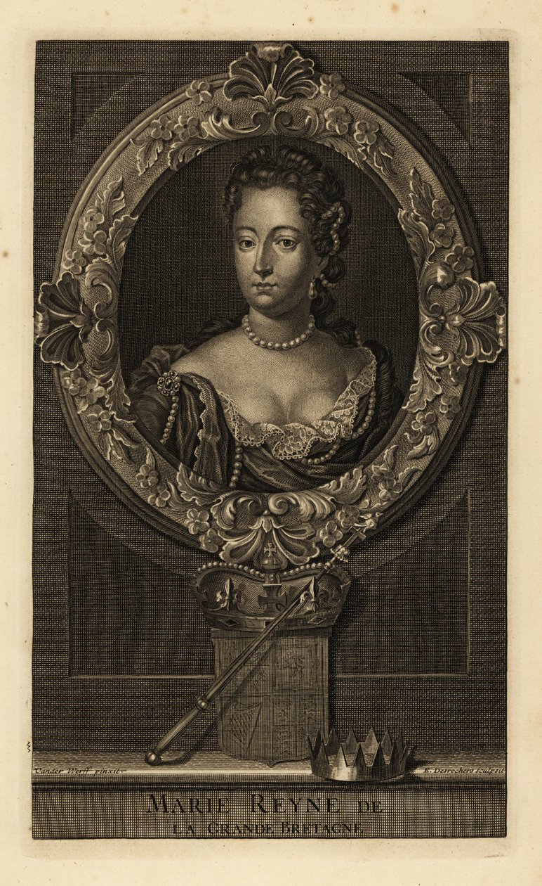 Büyük Britanya Kraliçesi II. by Adriaan van der (after) Werff