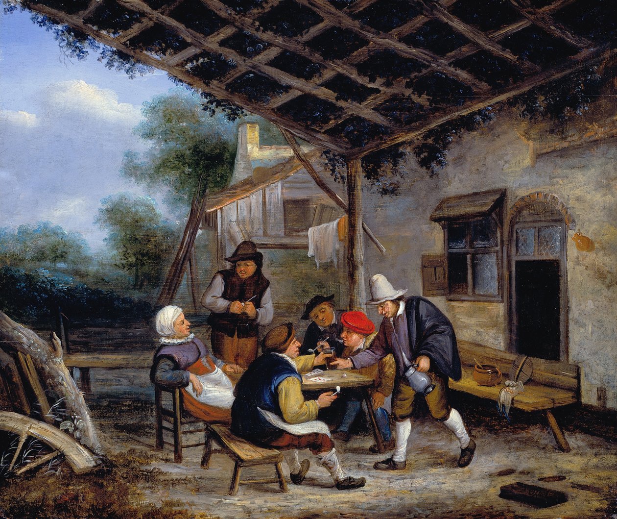 Köylüler içme by Adriaen Jansz. van Ostade