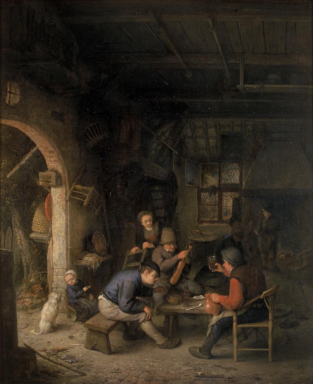 Handaki köylüler by Adriaen Jansz. van Ostade