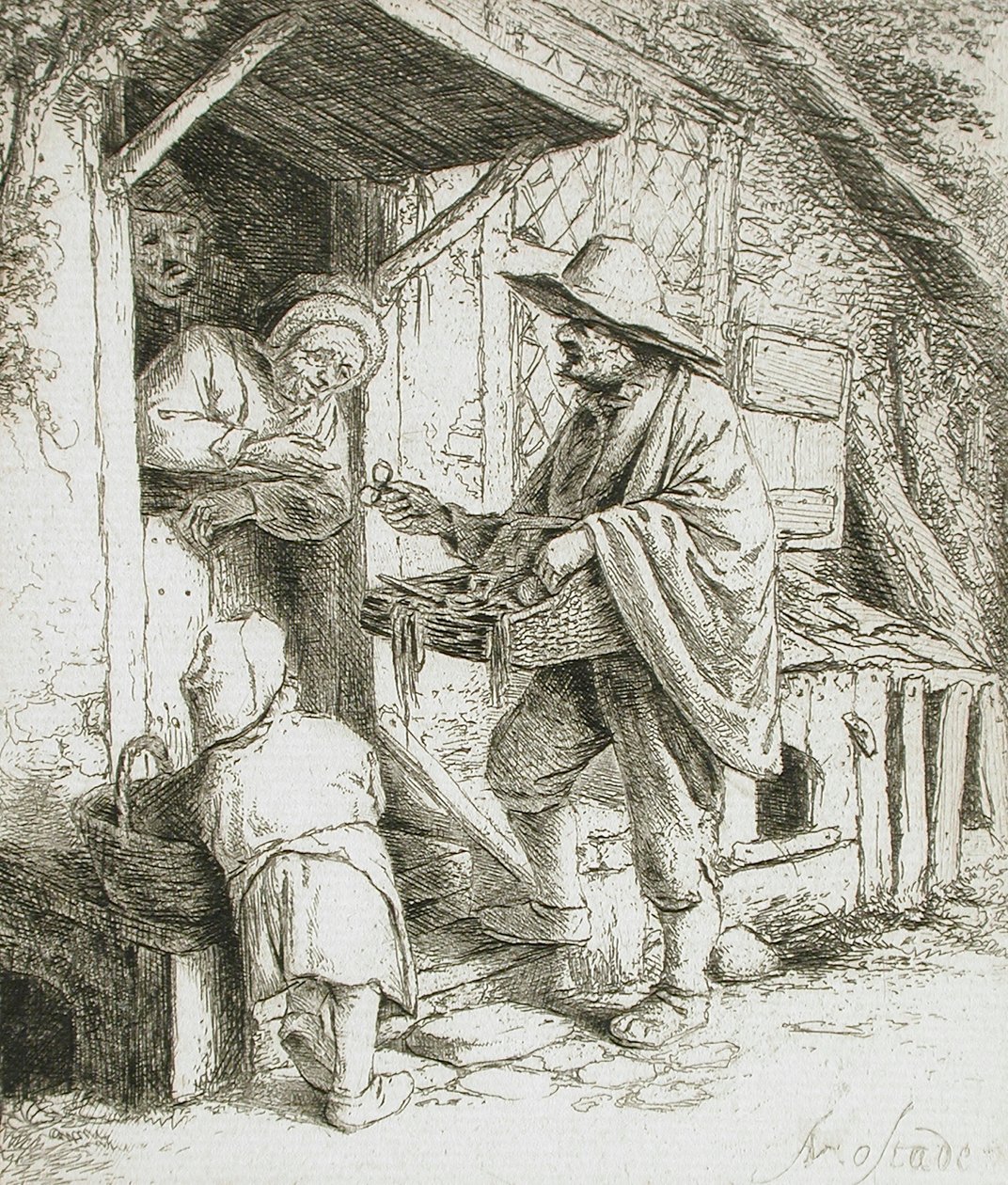 Gözlük Satıcısı by Adriaen Jansz. van Ostade