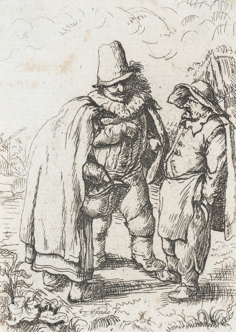 Üç Grotesk Figür by Adriaen Jansz. van Ostade
