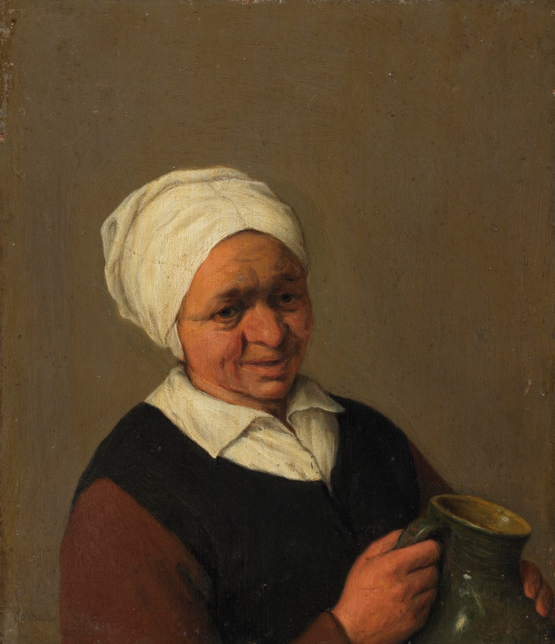 Sürahi Tutan Yaşlı Köylü Kadın, 1643 dolayları by Adriaen Jansz. van Ostade