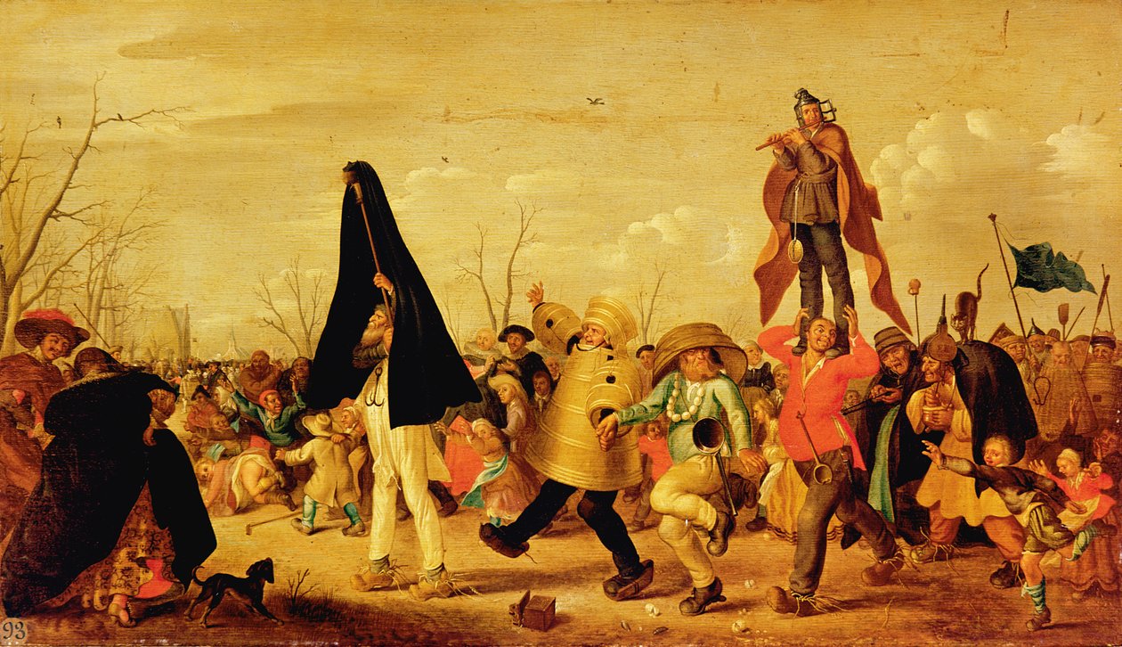 Karnaval by Adriaen Pietersz van de Venne
