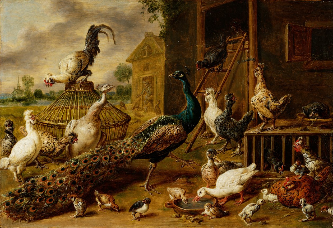 Tavuk Çiftliği, 1650 by Adriaen van Utrecht