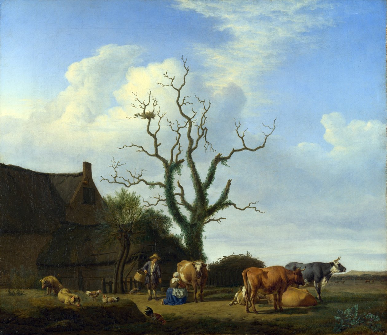 Ölü Ağaçlı Bir Çiftlik by Adriaen van de Velde