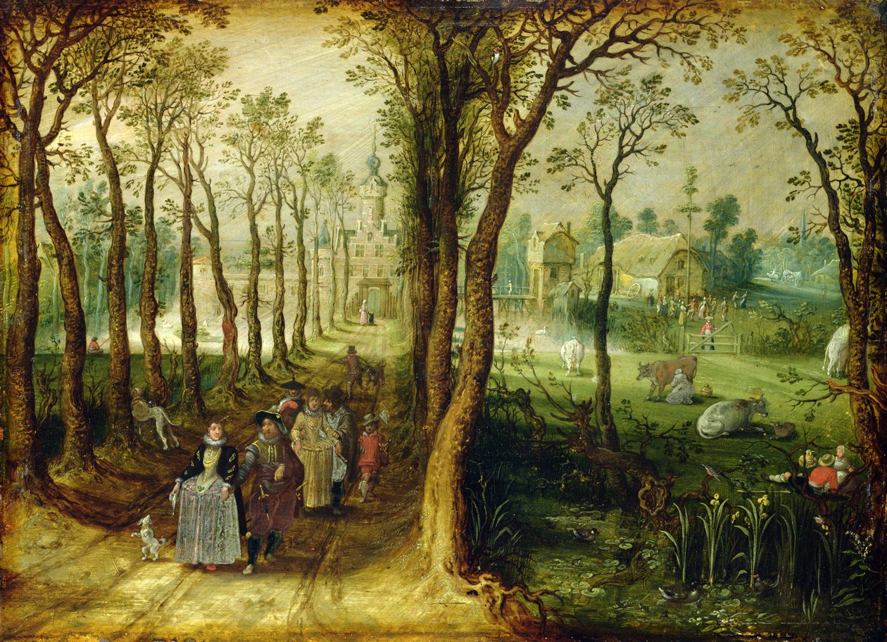Bataklıktaki Kale by Adriaen van de Venne