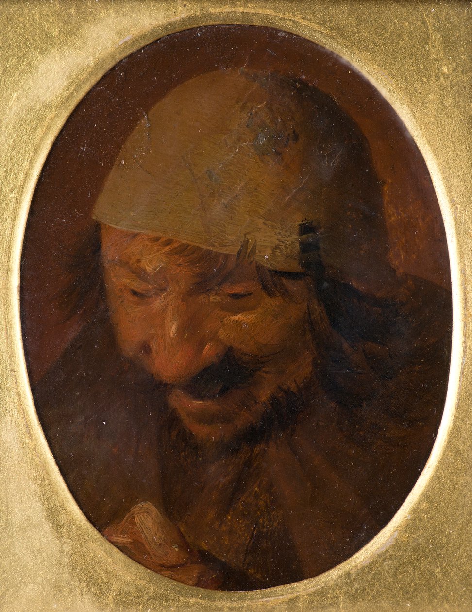 köylü portresi by Adriaen (attr.to) Brouwer
