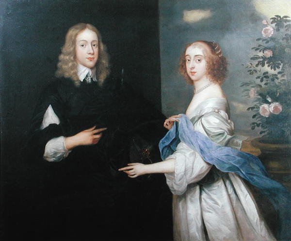Jan van Hesse ve kız kardeşi Margaret (d.1710) (tuval üzerine yağlı boya) by Adriaen (circle of) Hanneman