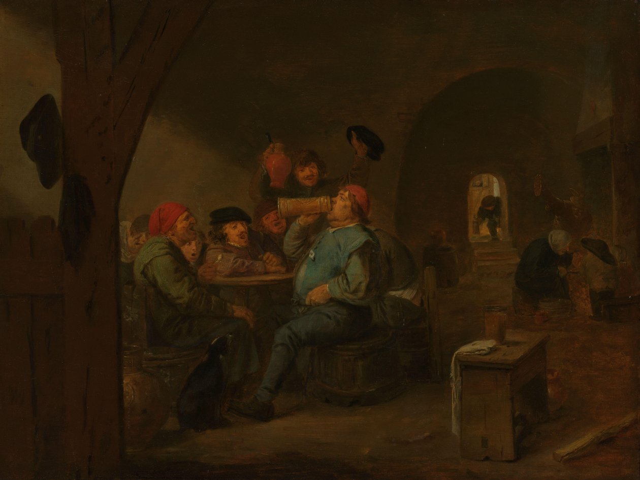 Bir Tavernada İçki İçmek by Adriaen Brouwer (manner of)