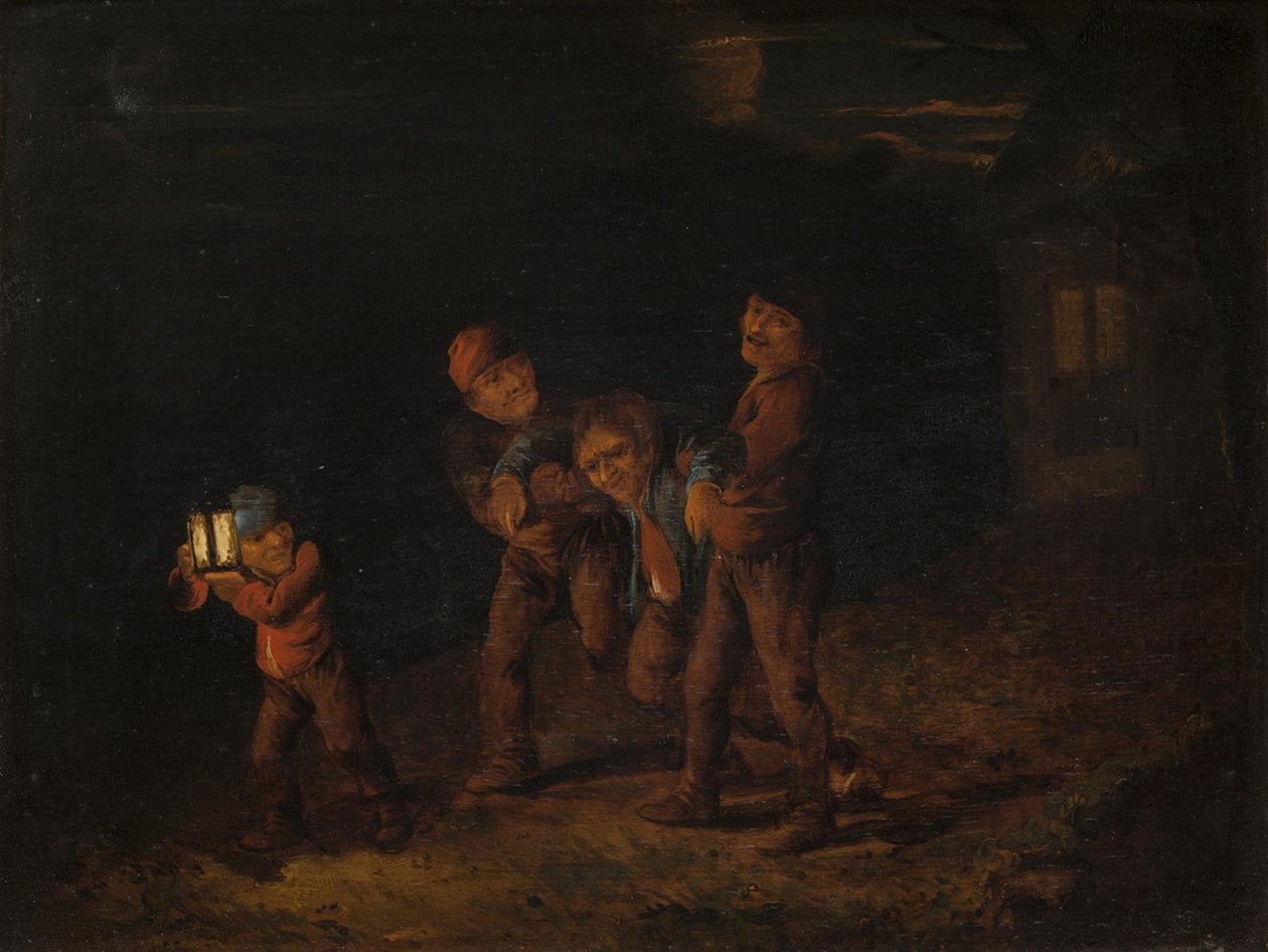 Sarhoş Evini Görmek by Adriaen Brouwer