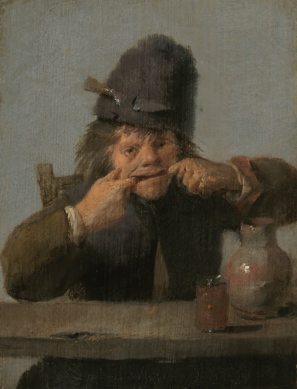 Yüz Yapan Gençlik, c. 16321635. by Adriaen Brouwer