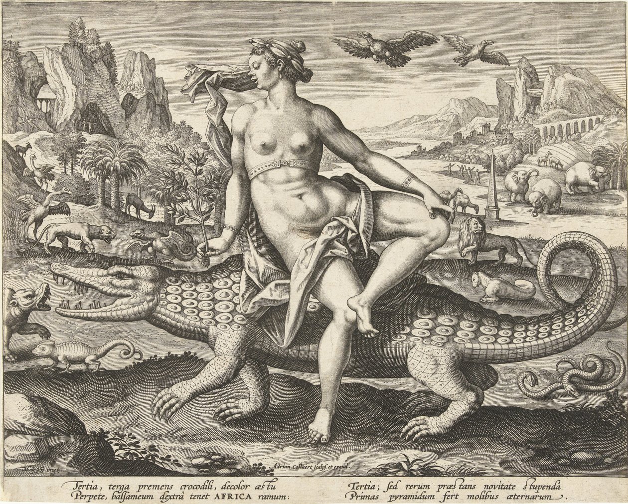 Afrika Dört kıta (dizi adı) by Adriaen Collaert