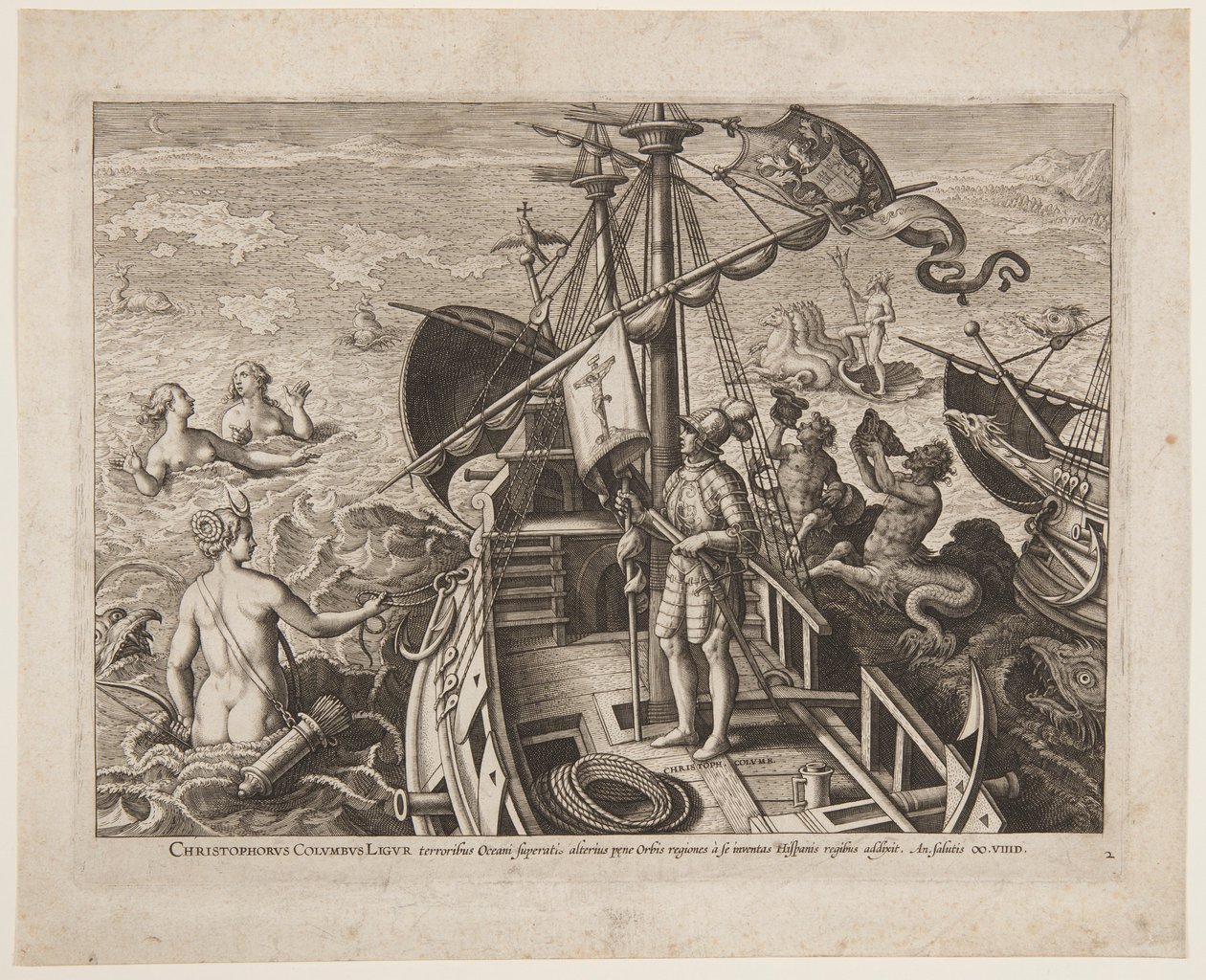 Kristof Kolomb by Adriaen Collaert