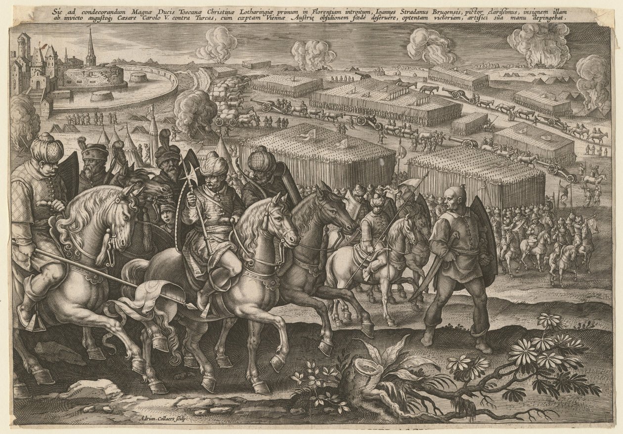 Türk ordusunun Viyana Kuşatması, 1529 by Adriaen Collaert
