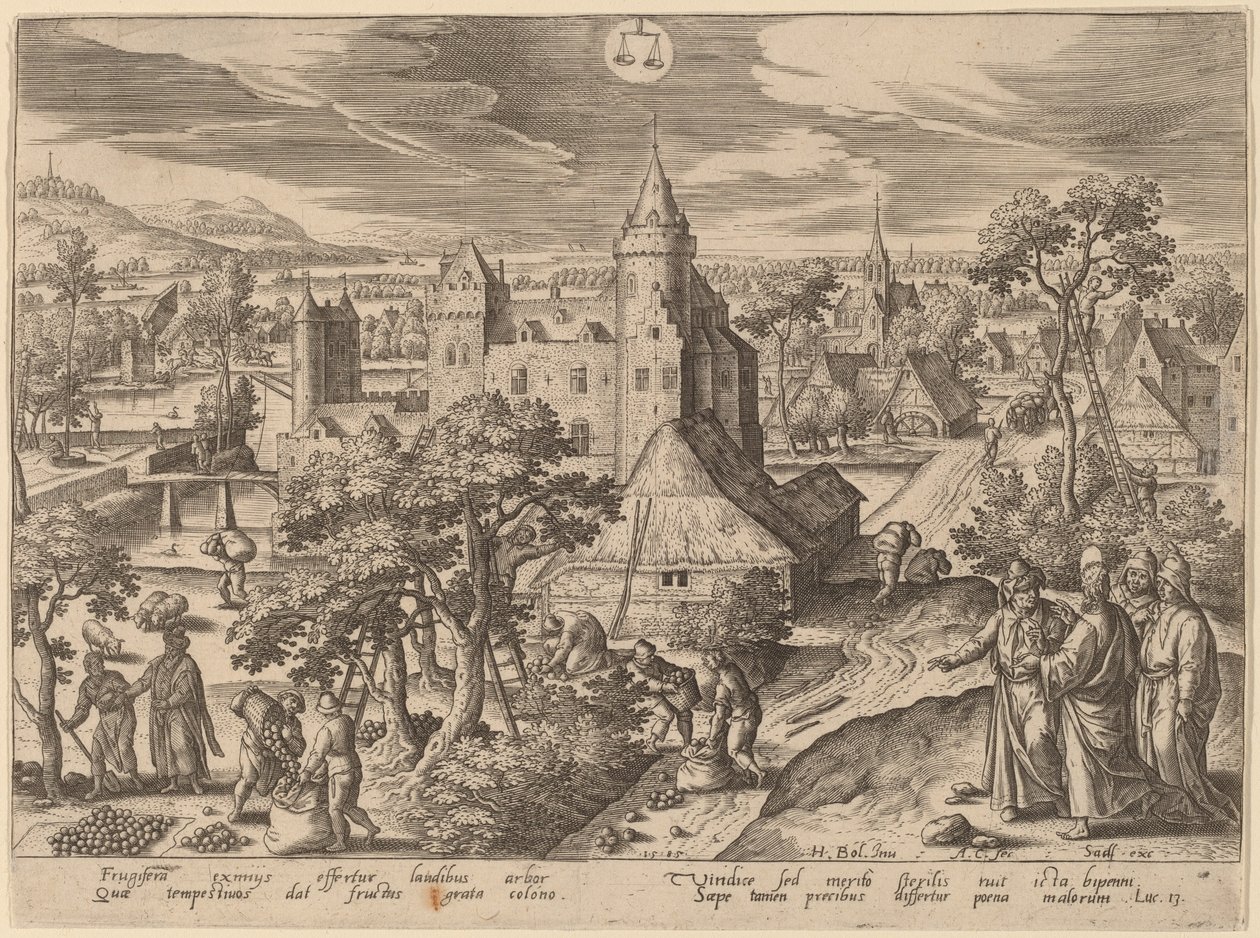Çorak İncir Ağacı benzetmesi by Adriaen Collaert after Hans Bol