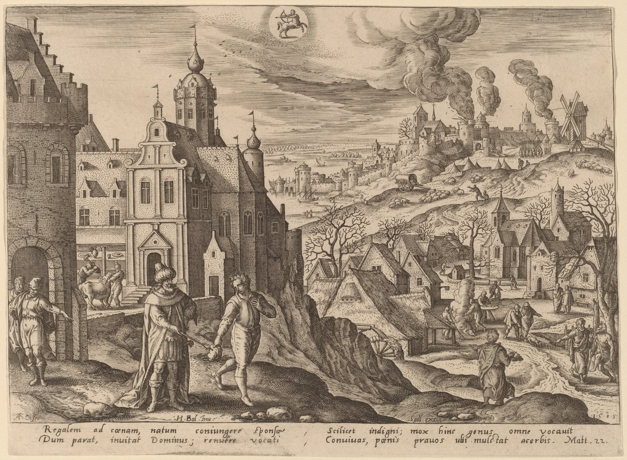 Cennetin Krallığı benzetmesi by Adriaen Collaert after Hans Bol
