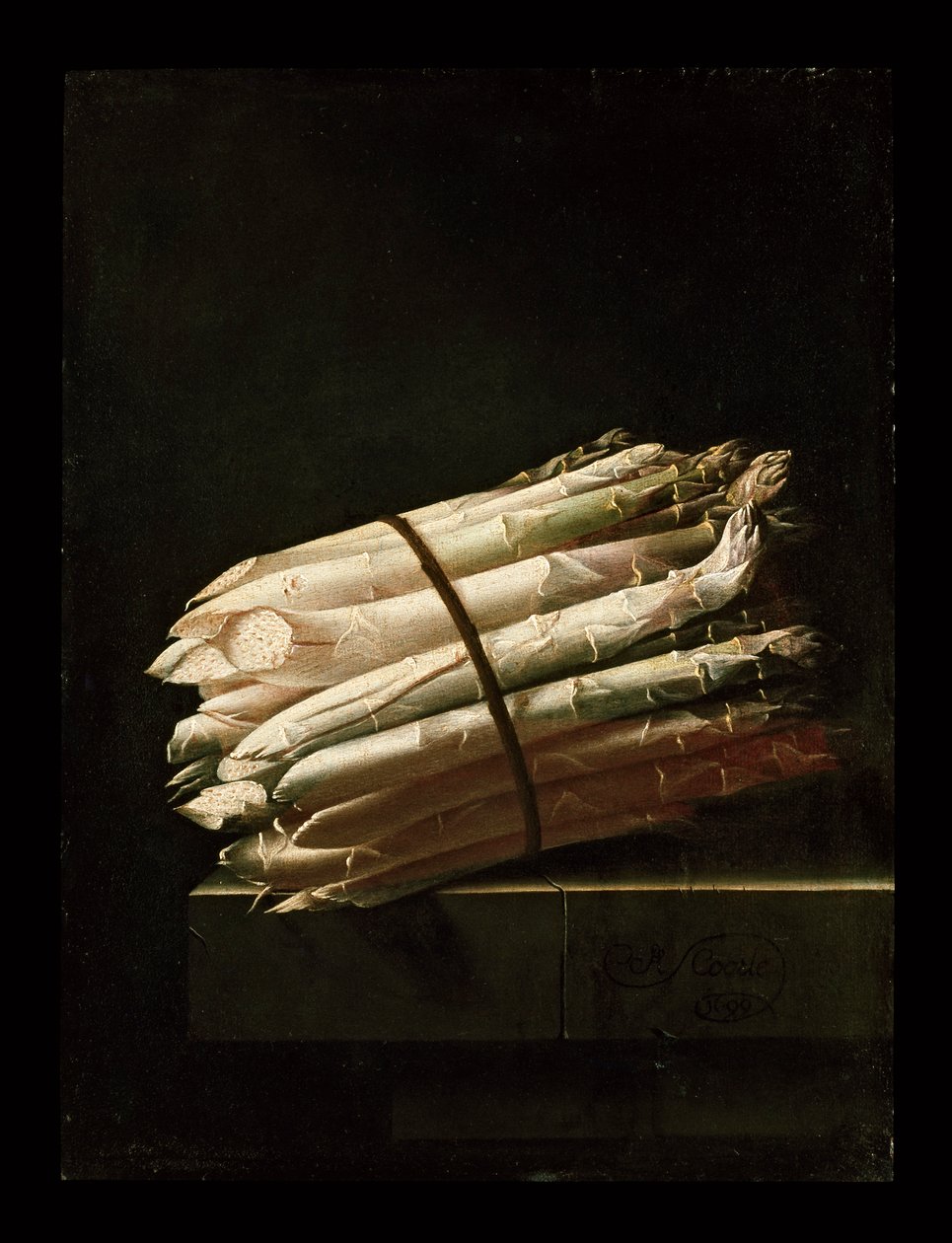 Kuşkonmaz Natürmort, 1699 by Adrian Coorte