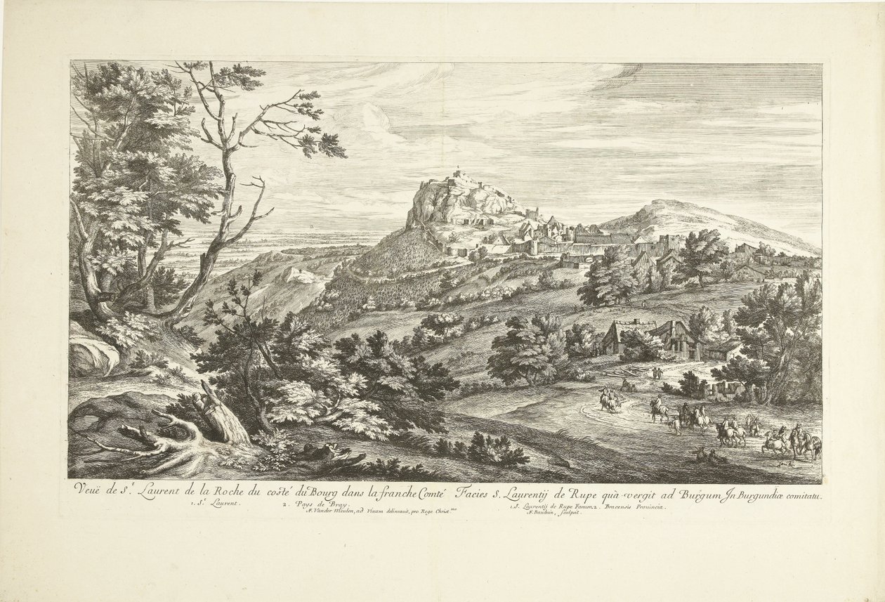 Gezicht op Saint Laurent de la Roche Franche Comté
