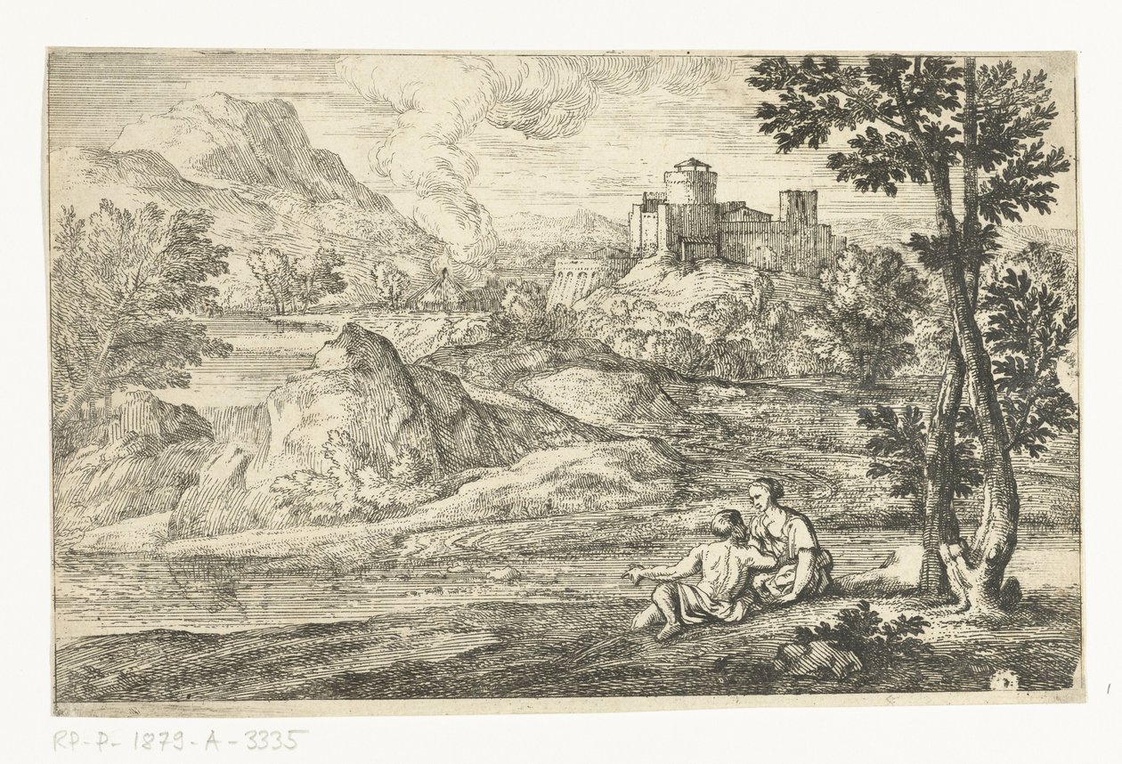 Kale ile manzara by Adriaen Frans Boudewyns