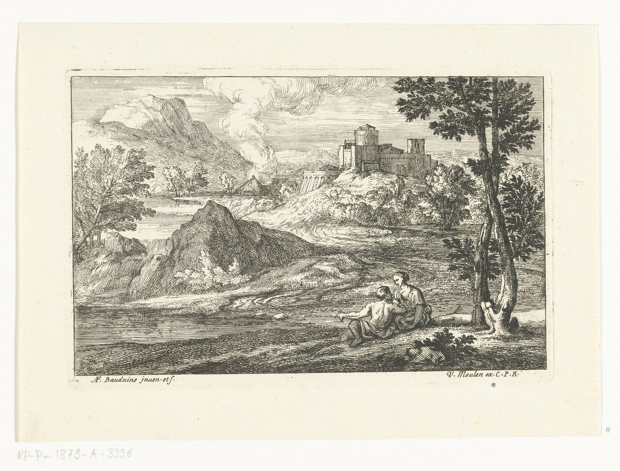 Kale ile manzara by Adriaen Frans Boudewyns
