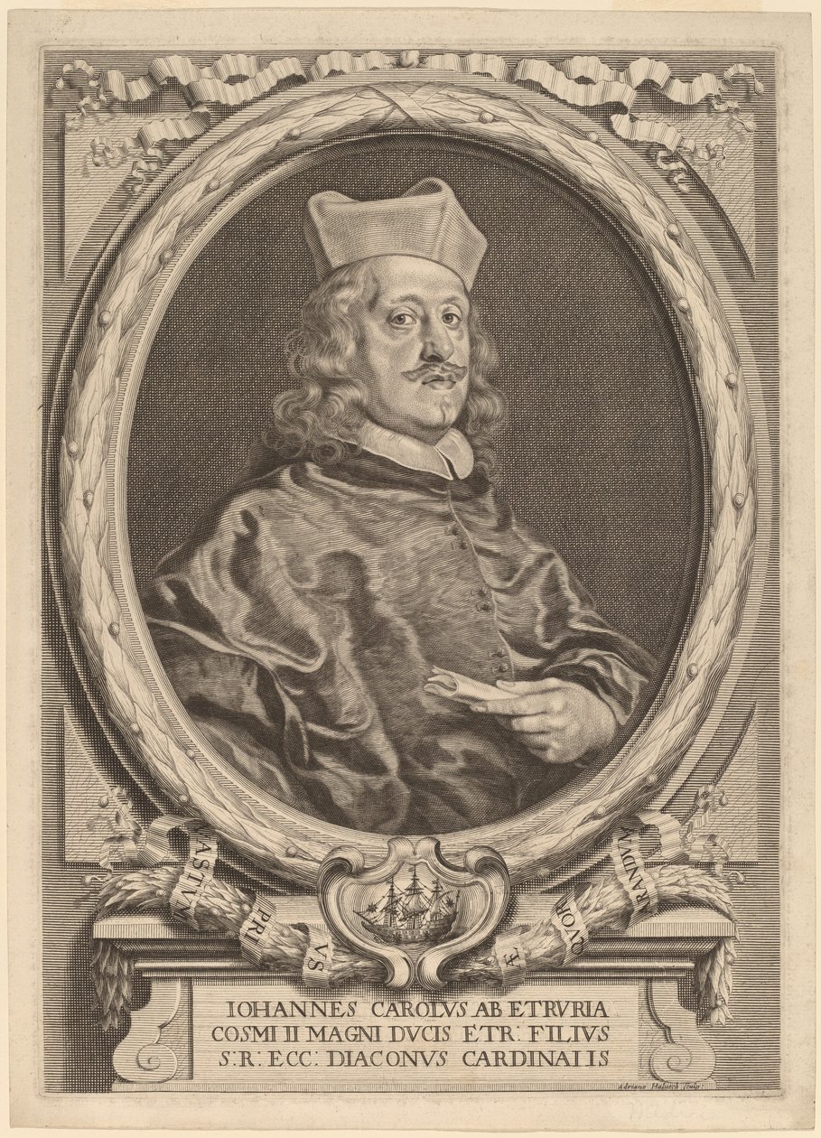 Kardinal Giovanni Carlo dei Medici by Adriaen Haelwegh